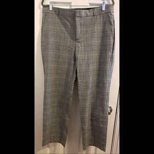 Banana Republic blue gray plaid pants size 12 S